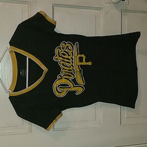5th & Ocean Black and Gold Pittsburgh Pirates Womens Tee